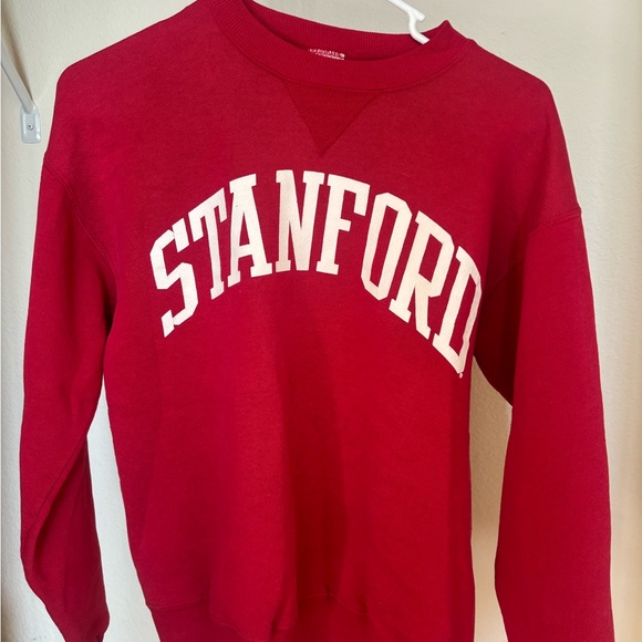 Sweaters - 𓂃 ࣪˖ ִֶָ⋅ᡣ𐭩 ་༘࿐ CHERRY RED STANFORD UNIVERSITY LOGO CREWNECK